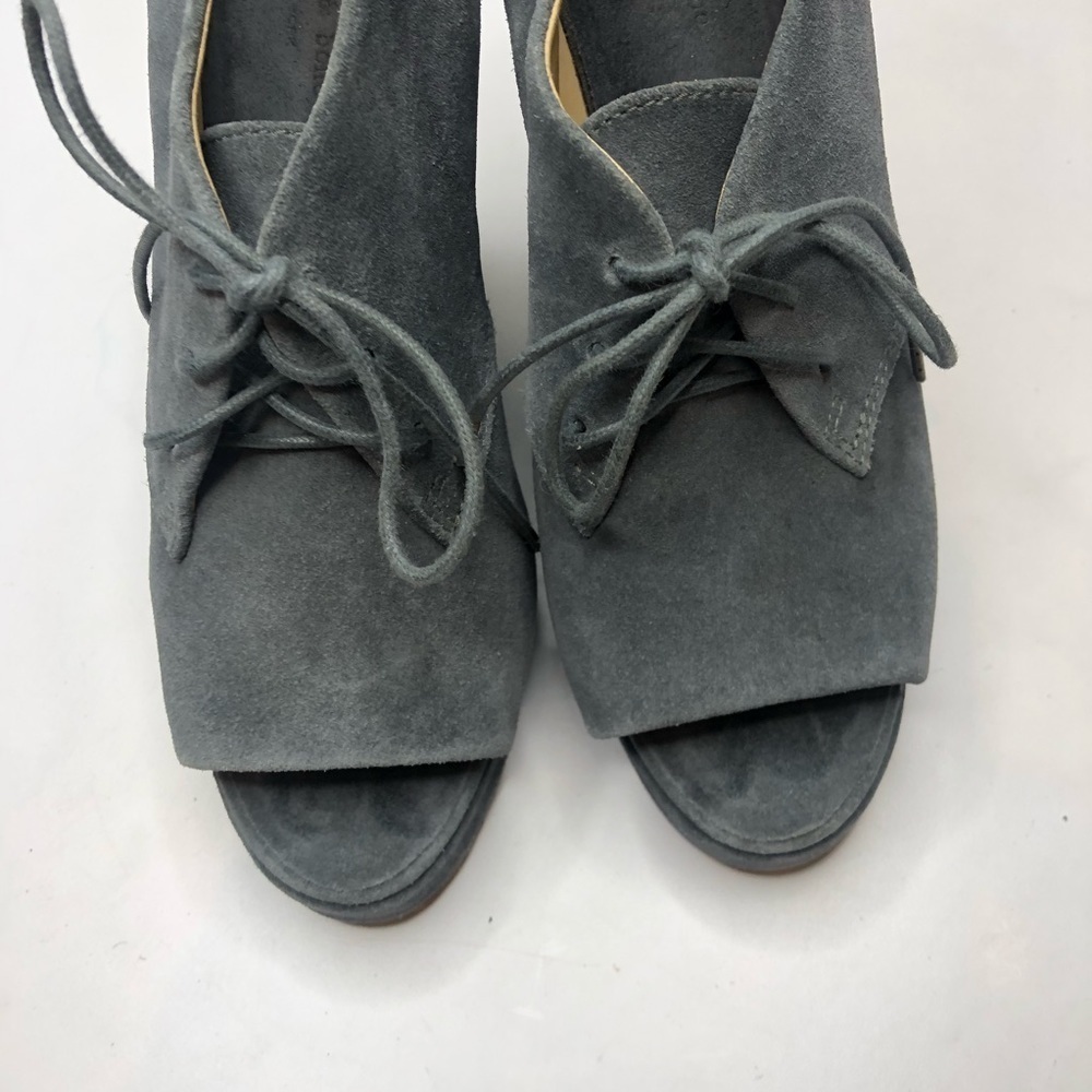 Rag & Bone | Suede Sahara Open Toe Wedges - image 2